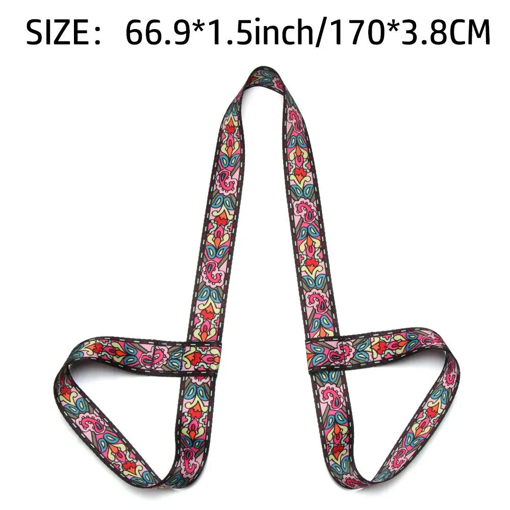 Adjustable Yoga Mat Strap with Elastic Carry Belt