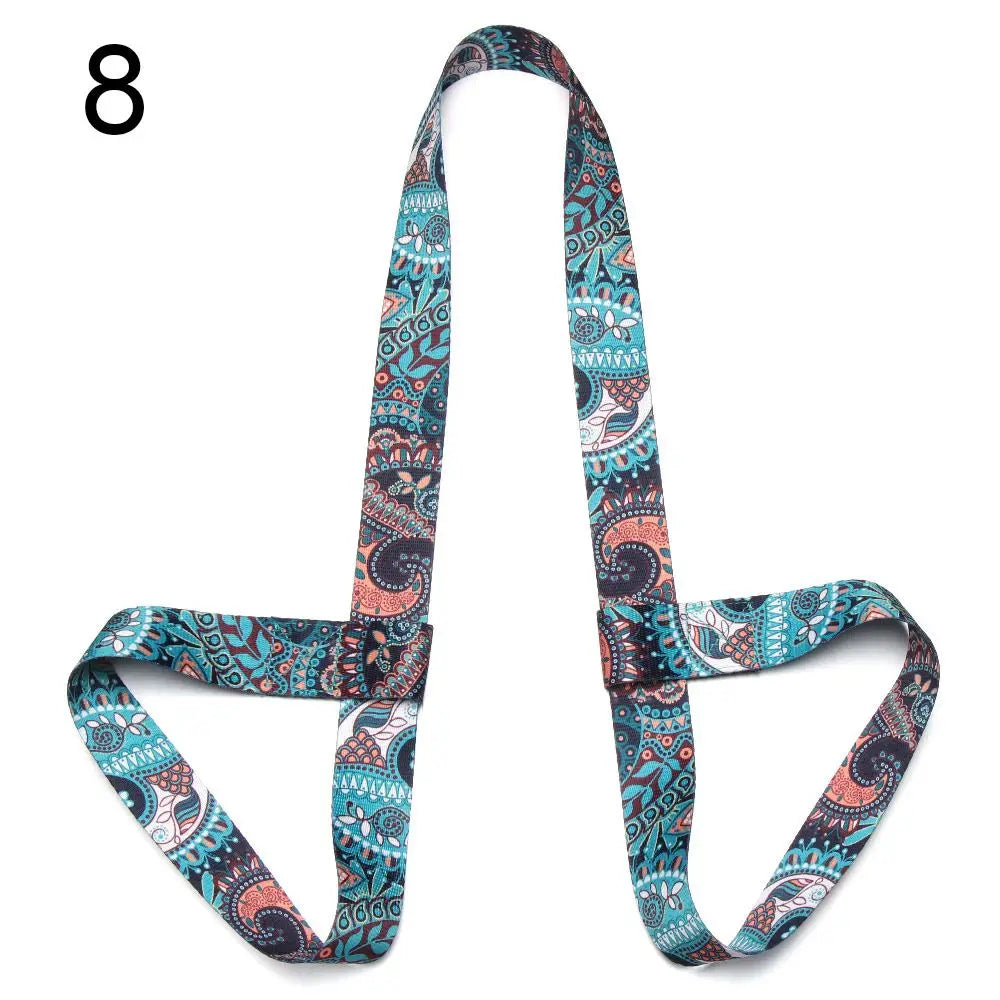 Adjustable Yoga Mat Strap with Elastic Carry Belt