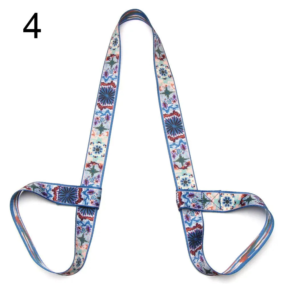 Adjustable Yoga Mat Strap with Elastic Carry Belt