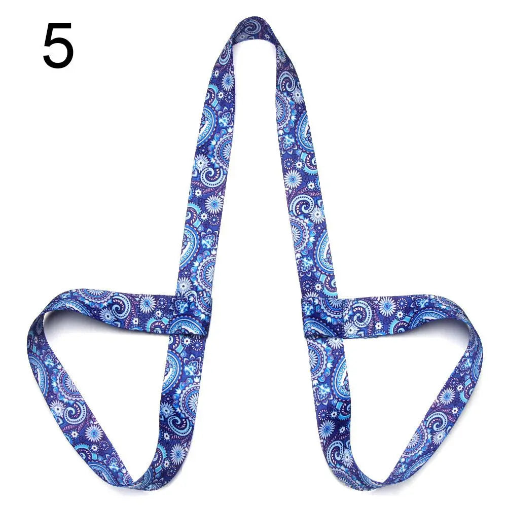 Adjustable Yoga Mat Strap with Elastic Carry Belt
