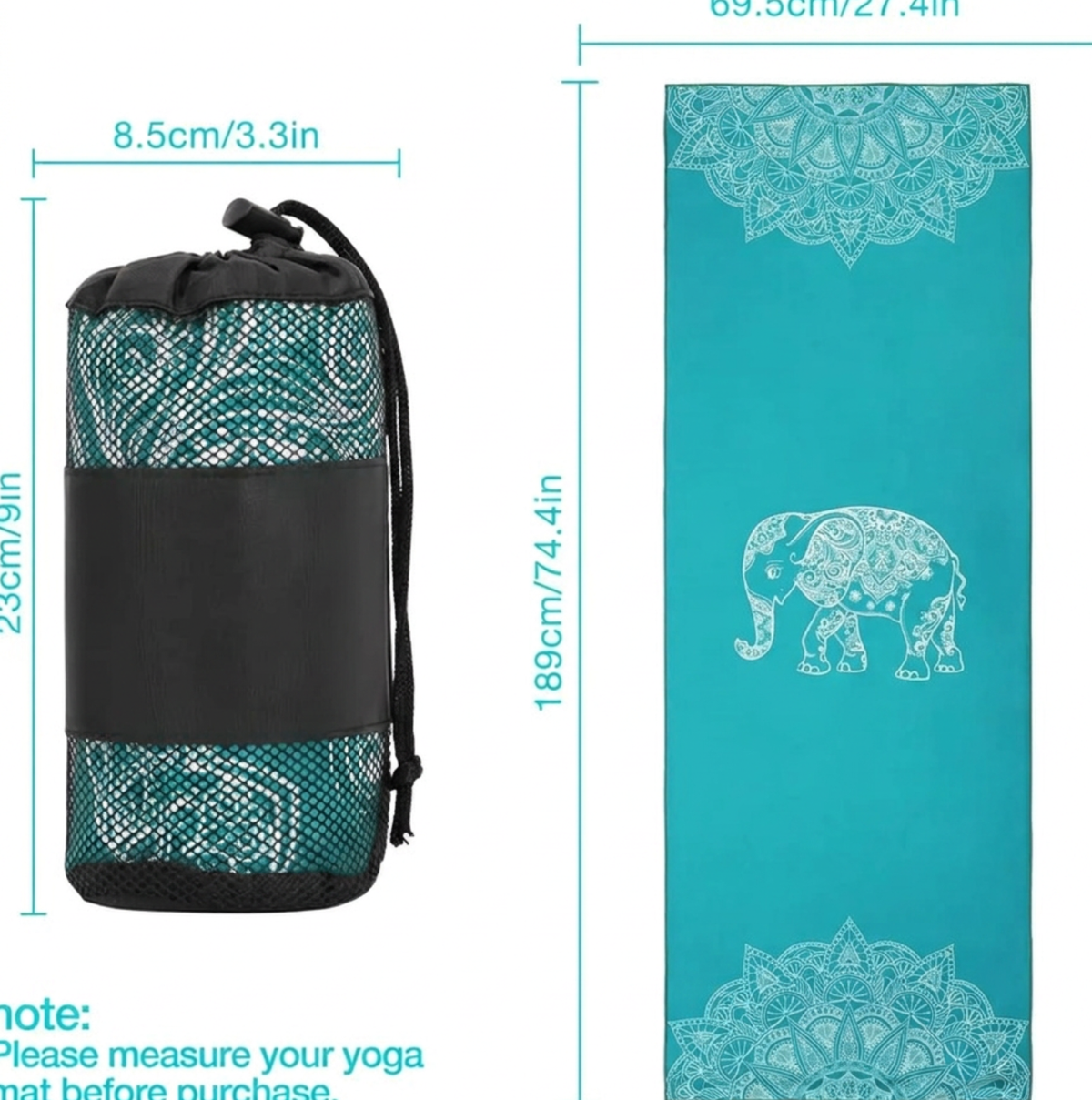 MoKo Yoga Mat Cover Towel